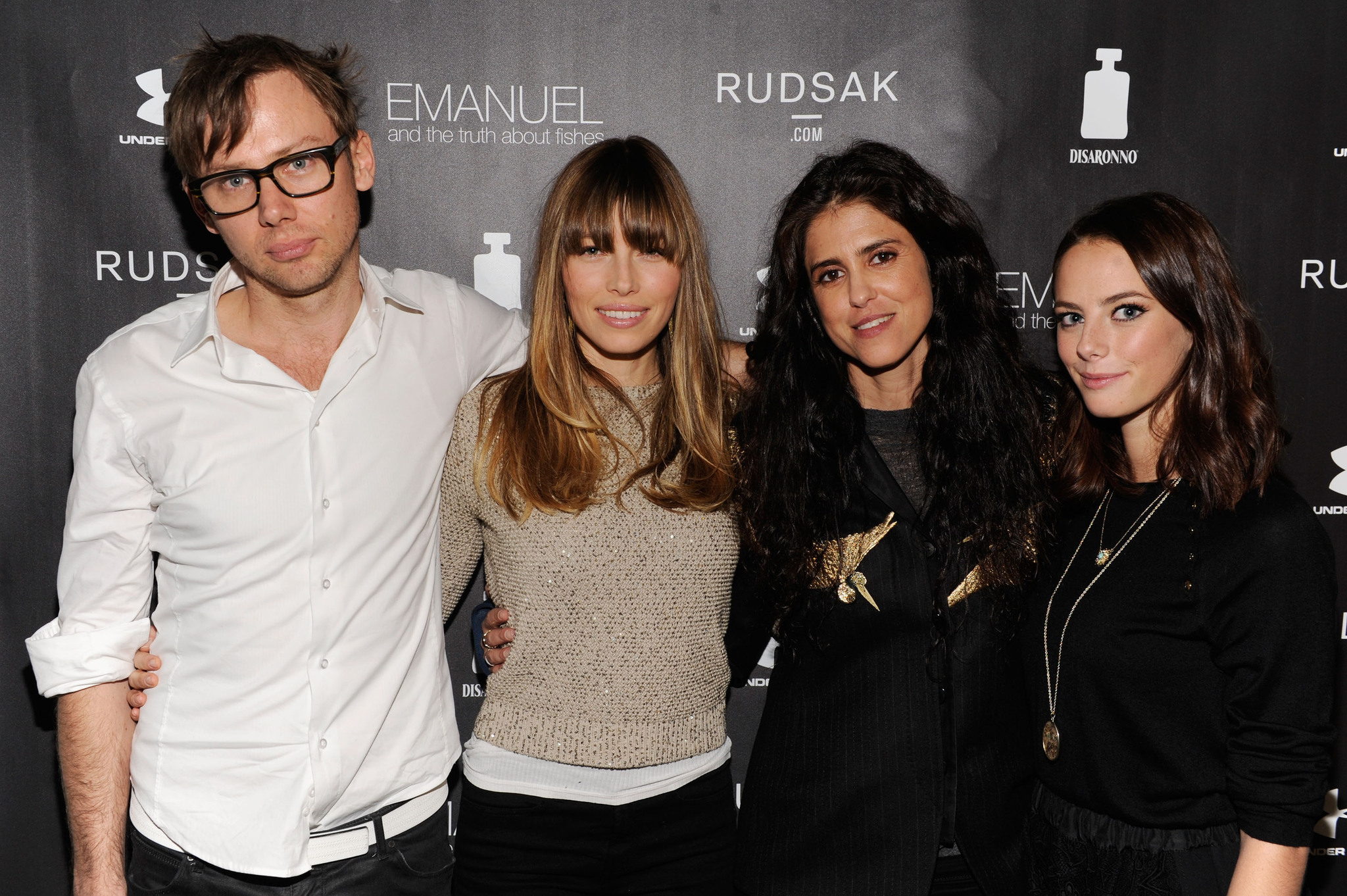 Jessica Biel, Jimmi Simpson, Francesca Gregorini and Kaya Scodelario at event of The Truth About Emanuel (2013)
