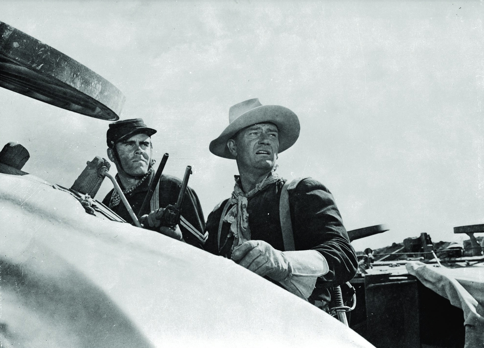 Still of John Wayne and Mickey Simpson in Fort Apache (1948)