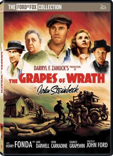 Henry Fonda, John Carradine, Jane Darwell, Dorris Bowdon and Russell Simpson in The Grapes of Wrath (1940)