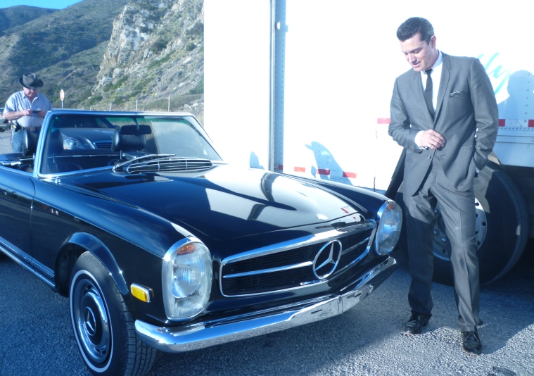 Jeff Griggs on the set of Mercedes Shoot for Mercedes SL