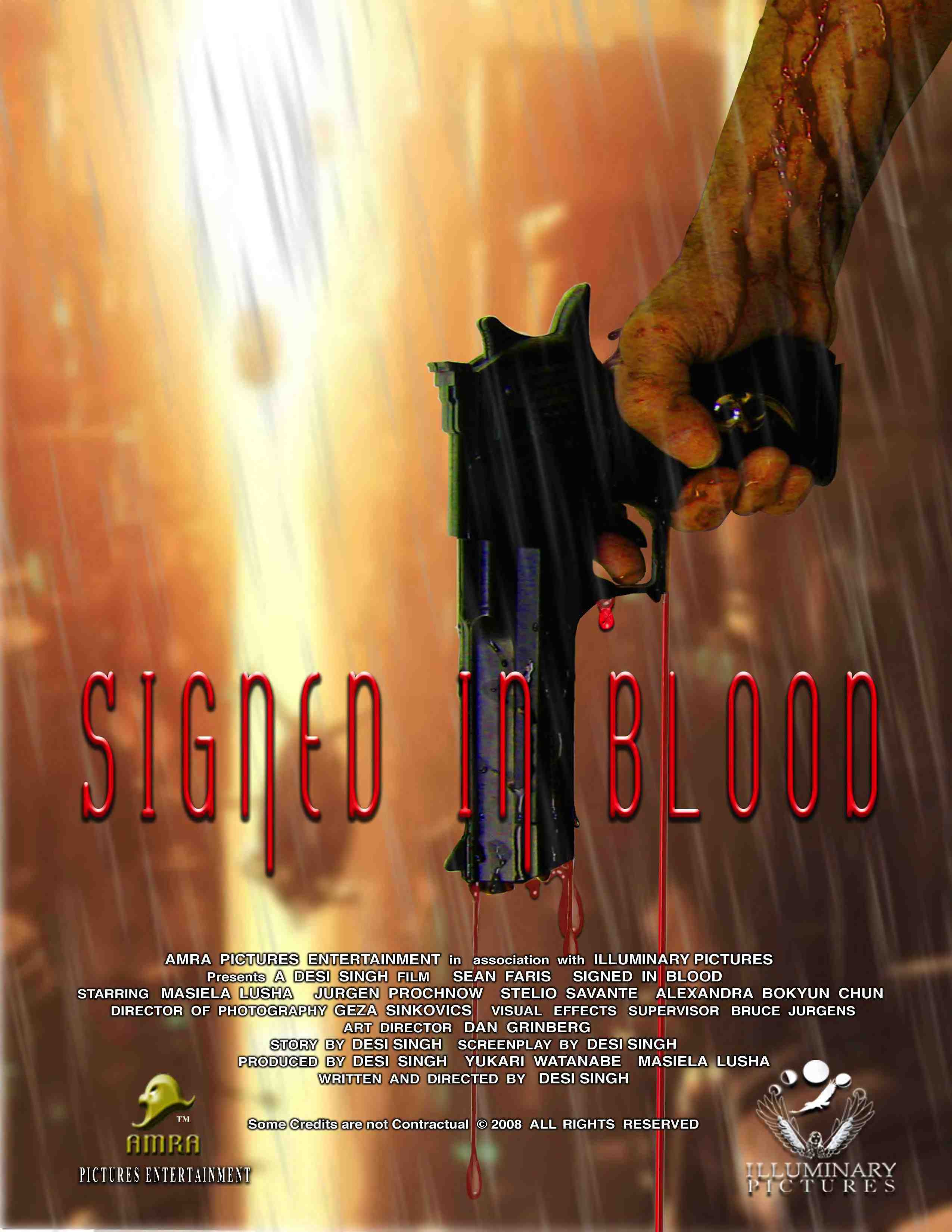 Signed In Blood Concept Poster