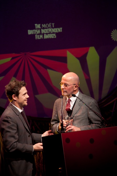 Presenting Jacques Audiard with the award for Best Foreign Film at the 2010 British Independent Film Awards