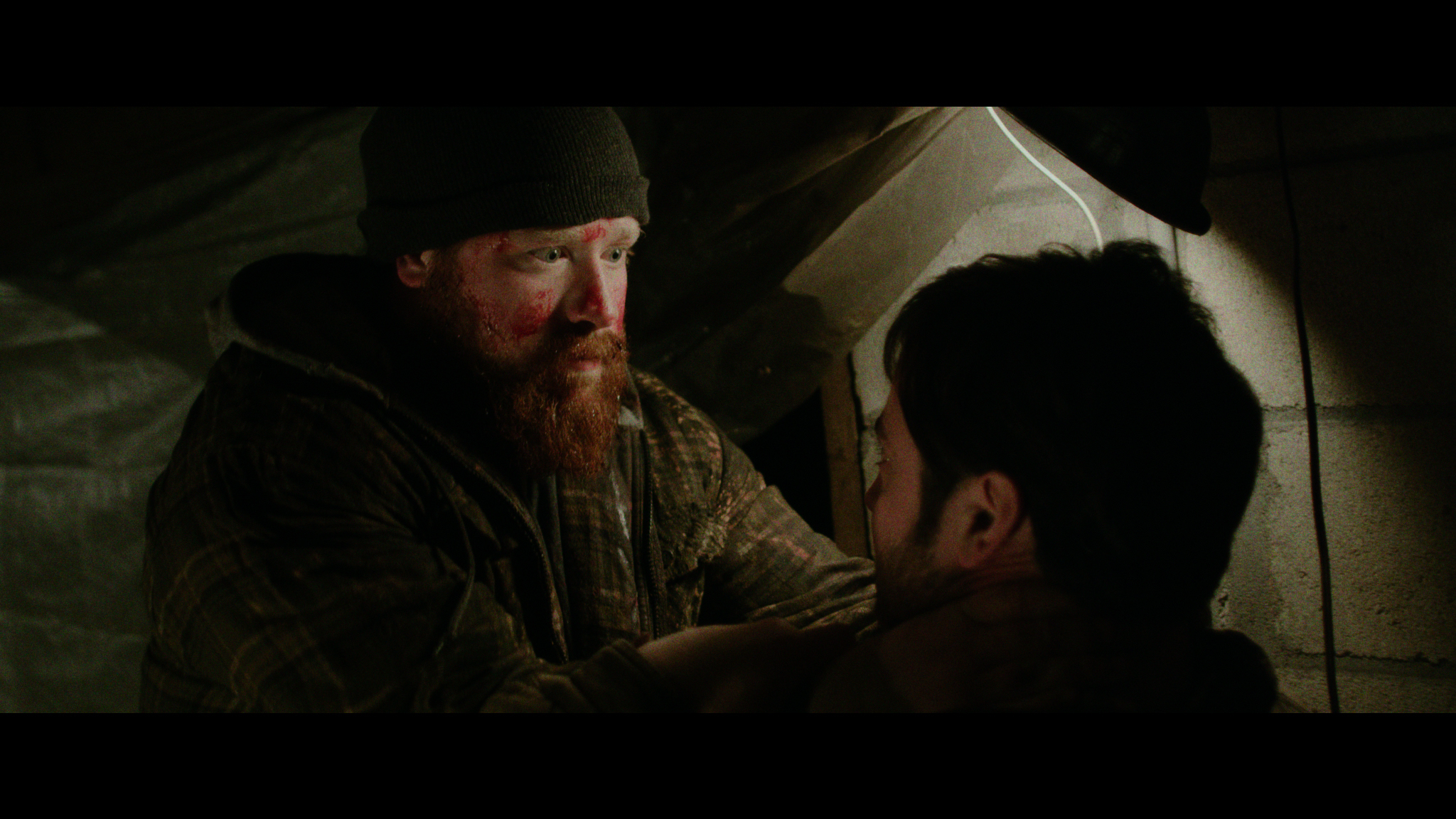 Still of Graham Skipper and Josh Ethier in Almost Human (2013)