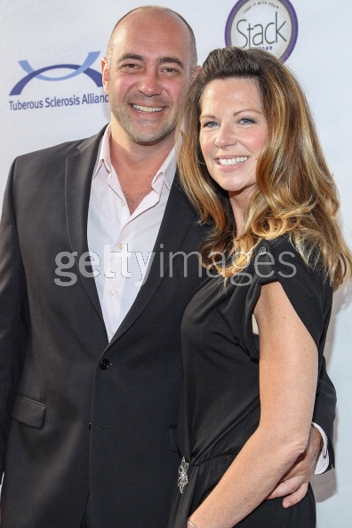 Alex Skuby and Mo Collins. Red carpet. Comedy for a Cure. April, 2013.