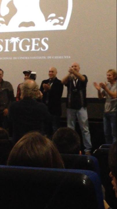 Sam Sleiman with Jim Brennan, Tarik Heitmann and Haylar Garcia. Sitges Film presentation