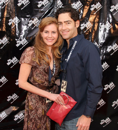 Christie Lynn Smith, nominated for Best Actress, attends the awards ceremony at Method Fest with her husband John Fortson