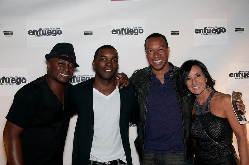 Eric Smith-Gunn, Rico Anderson, Darren Anthony Thomas and Pam Meisl Smith at Premiere for Corre (Run).