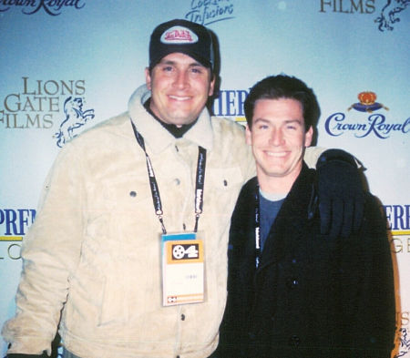 Sundance 2004- Lions Gate/Premier Magazine Party, Todd Fossey and Mark Brian Smith with 