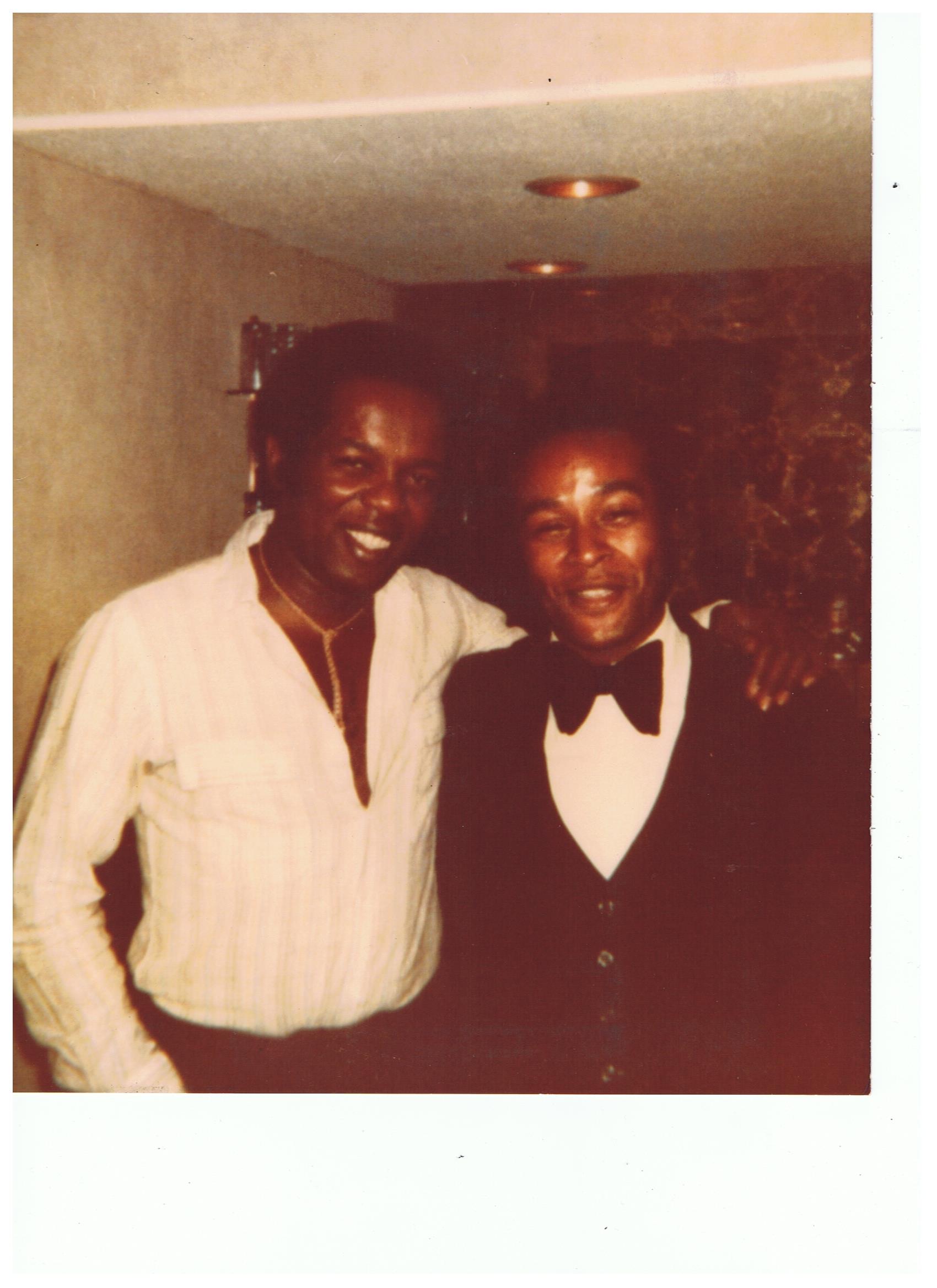 Michael Dwight Smith in Las Vegas with Lou Rawls.
