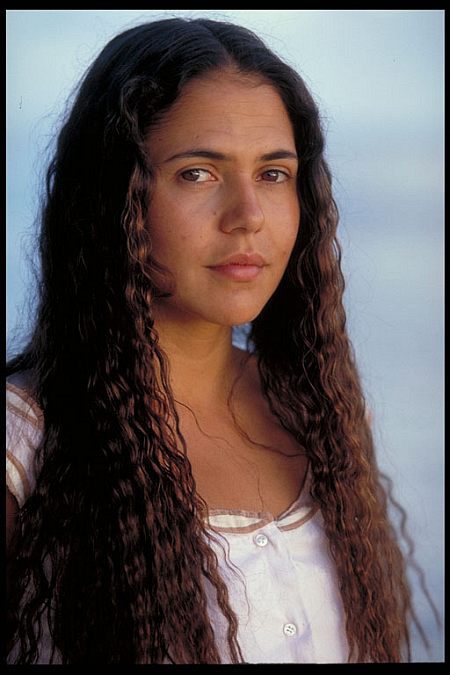 MIRIAMA SMITH is Lavania, the beautiful island girl whose family befriends John Groberg (played by CHRISTOPHER GORHAM) in the film THE OTHER SIDE OF HEAVEN. (Photo courtesy of 3Mark Entertainment.)