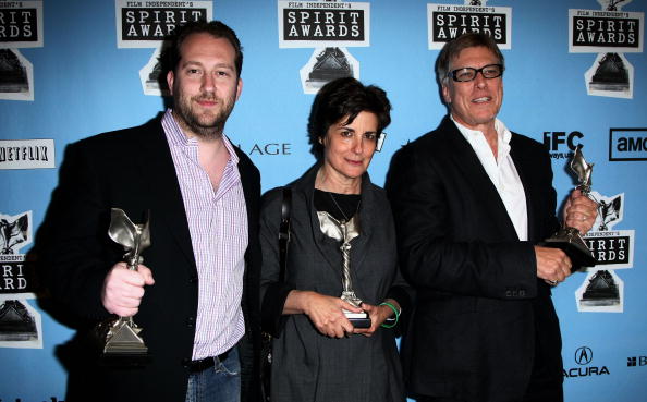 Mason Novick, Lianne Halfon, and Russell Smith at the 2008 Film Independent's Spirit Awards