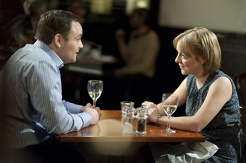 Still of Neil Maskell and Sheridan Smith in Dates (2013)