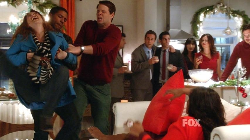 Ellie Kemper, Jussie Smollett, Ike Barinholtz and Mindy Kaling in The Mindy Project