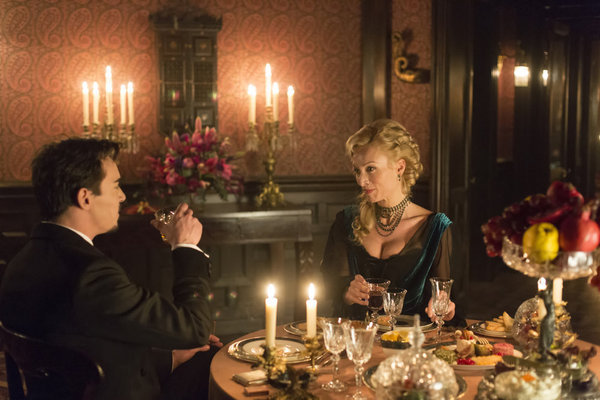 Still of Jonathan Rhys Meyers and Victoria Smurfit in Dracula (2013)