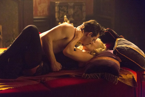 Still of Jonathan Rhys Meyers and Victoria Smurfit in Dracula (2013)