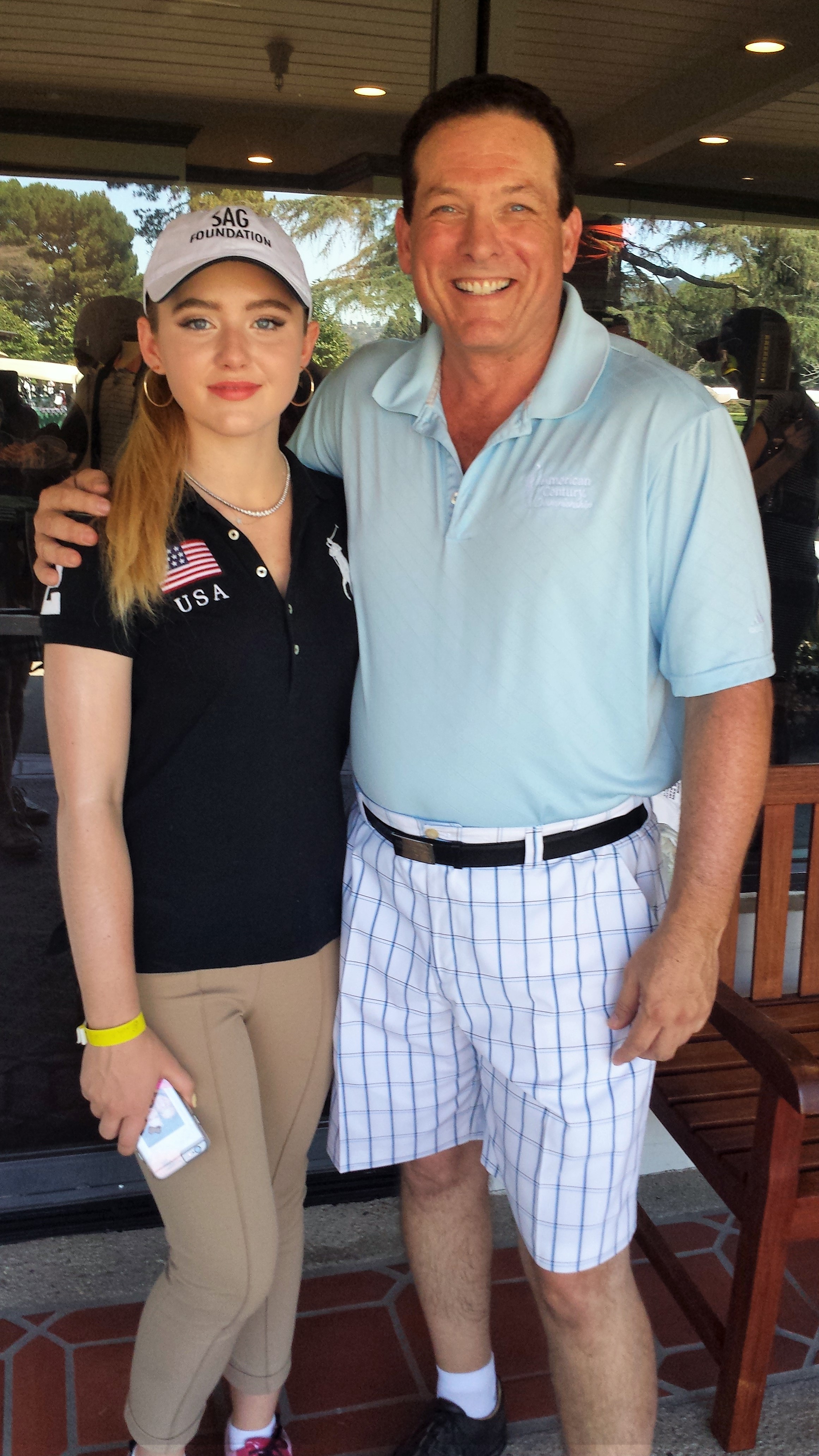 My golf buddy & fellow actor Kathryn Newton
