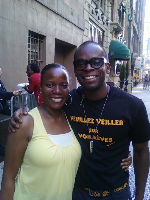 Cherene Snow and Sahr Nguajah @ Fela on Broadway!