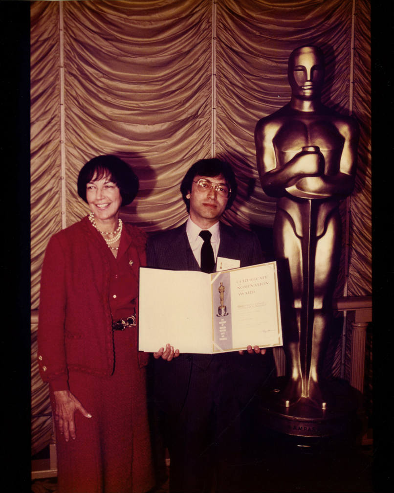 55th Annual Academy Awards Nominees Luncheon. David L. Snyder with Fay Kanin, president, AMPAS.