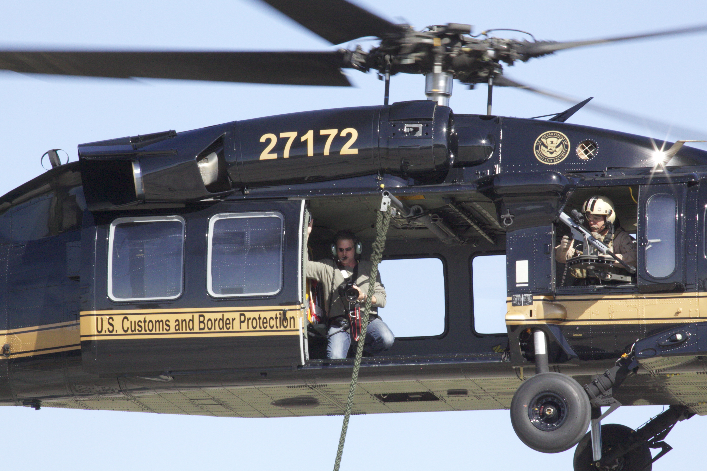 Contraband 2011 NOLA, working with CBP , shooting some hand held work in the Black Hawk