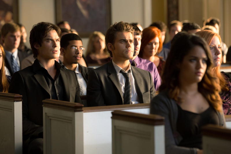 Still of Ian Somerhalder and Paul Wesley in Vampyro dienorasciai (2009)