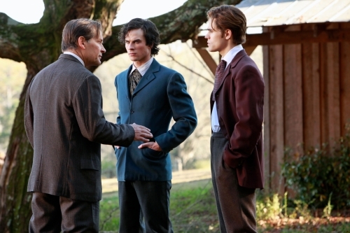 Still of James Remar, Ian Somerhalder and Paul Wesley in Vampyro dienorasciai (2009)