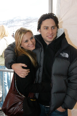 Zach Braff and Bonnie Somerville at event of Garden State (2004)