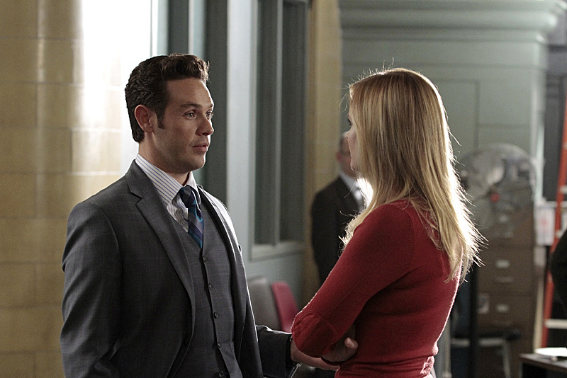 Still of Bonnie Somerville and Kevin Alejandro in Golden Boy (2013)