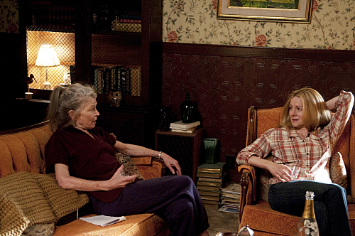 Still of Laura Linney and Phyllis Somerville in The Big C (2010)