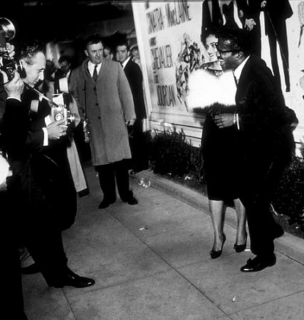 Sammy Davis, Jr. and his wife, Loray White Davis, at the 