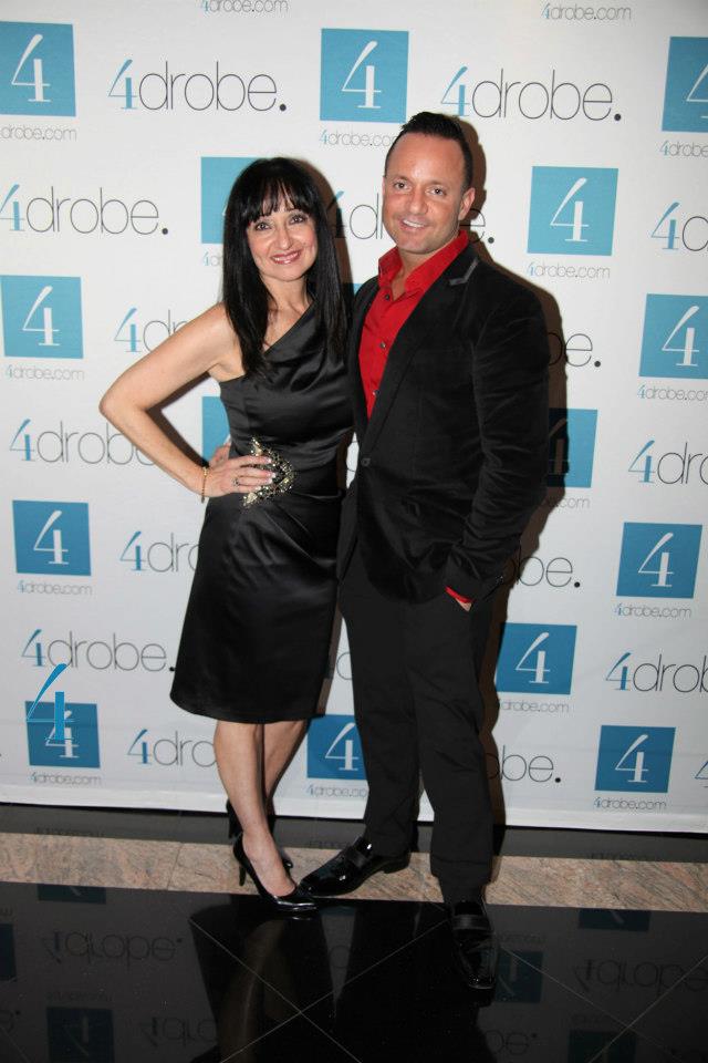 Frank Sorrentino & his mother Linda Sorrentino at the launch of 4drobe.com party