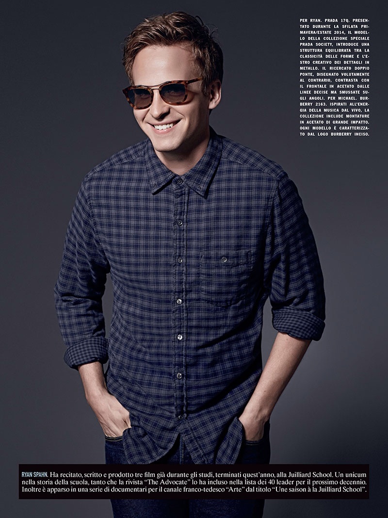 LUomo Vogue September issue - Luxottica / Young Hollywood spread