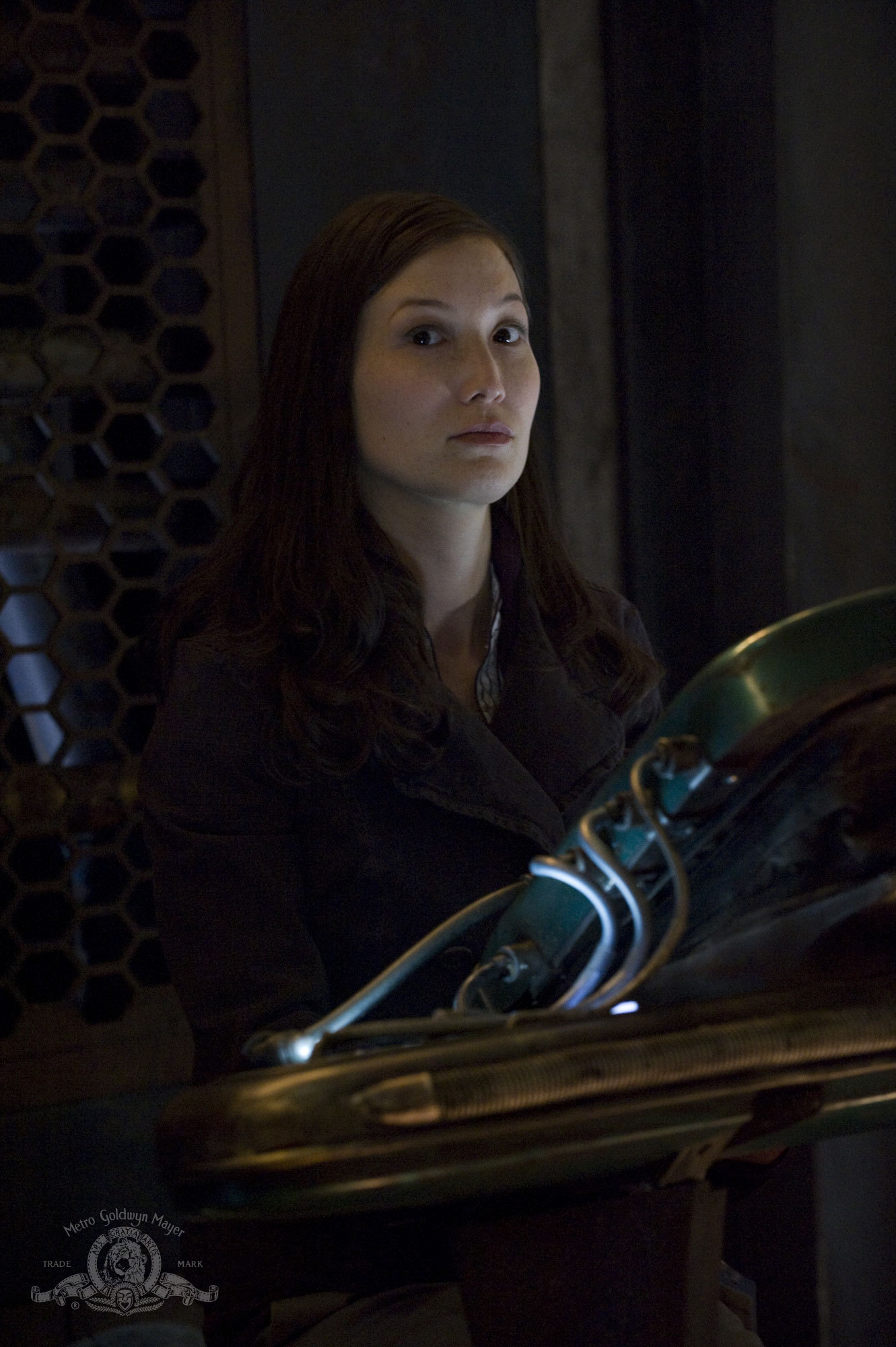 Still of Jennifer Spence in SGU Stargate Universe (2009)