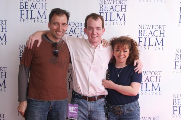Sean Spence, Brandon Kleyla and Robin Shelby at the premiere of 