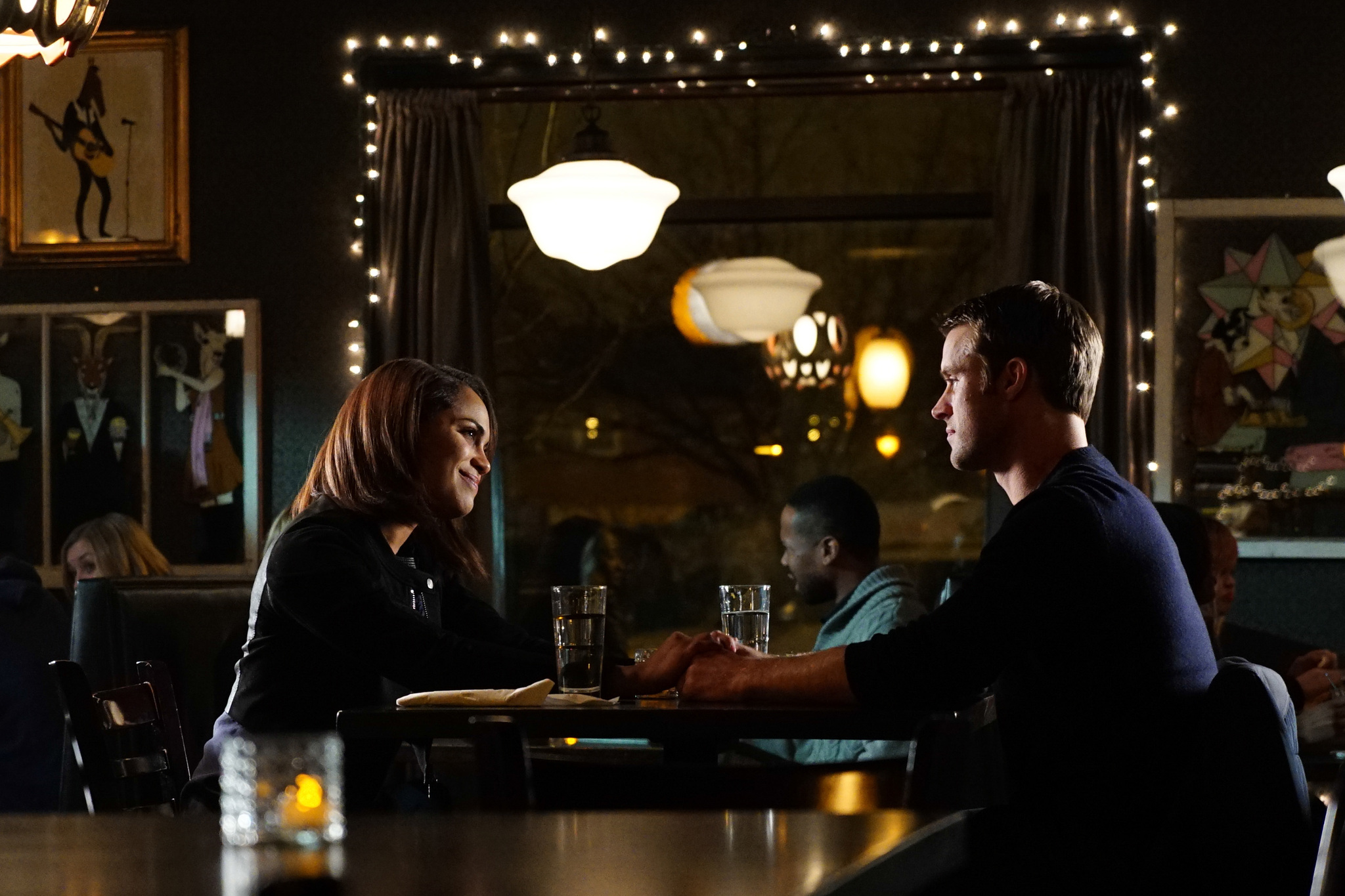 Still of Jesse Spencer and Monica Raymund in Chicago Fire (2012)
