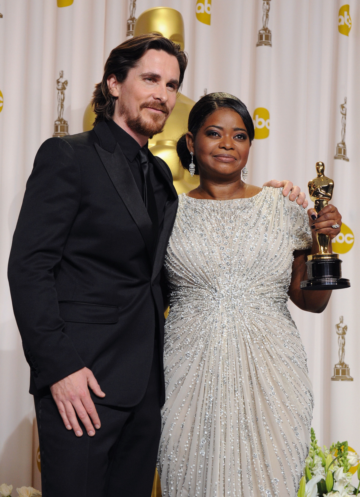 Christian Bale and Octavia Spencer