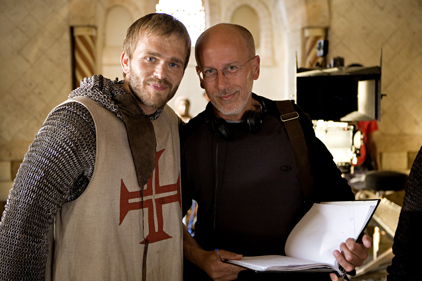 With Joachim Natterquist on the set of: Arn: The Knight Templar - Morocco 2007