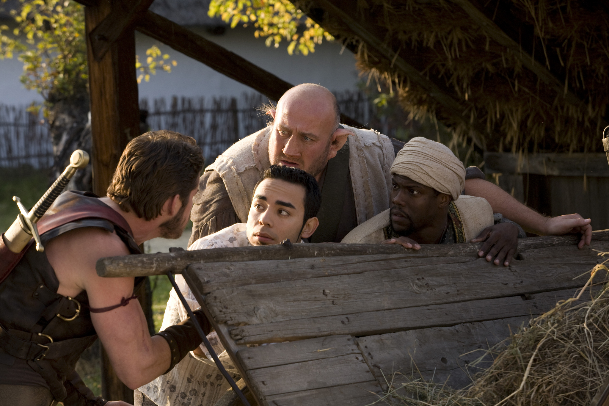 Still of Kevin Hart, Sean Maguire, Steve Speirs and Marques Ray in Kröd Mändoon and the Flaming Sword of Fire (2009)