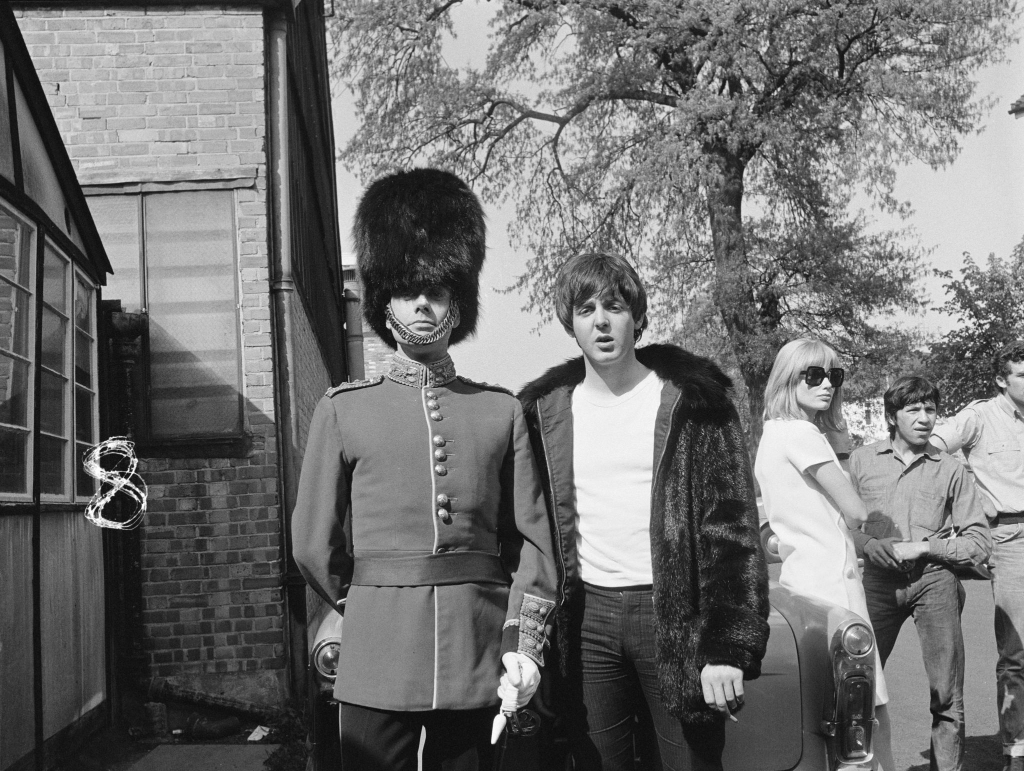 Paul McCartney and Victor Spinetti