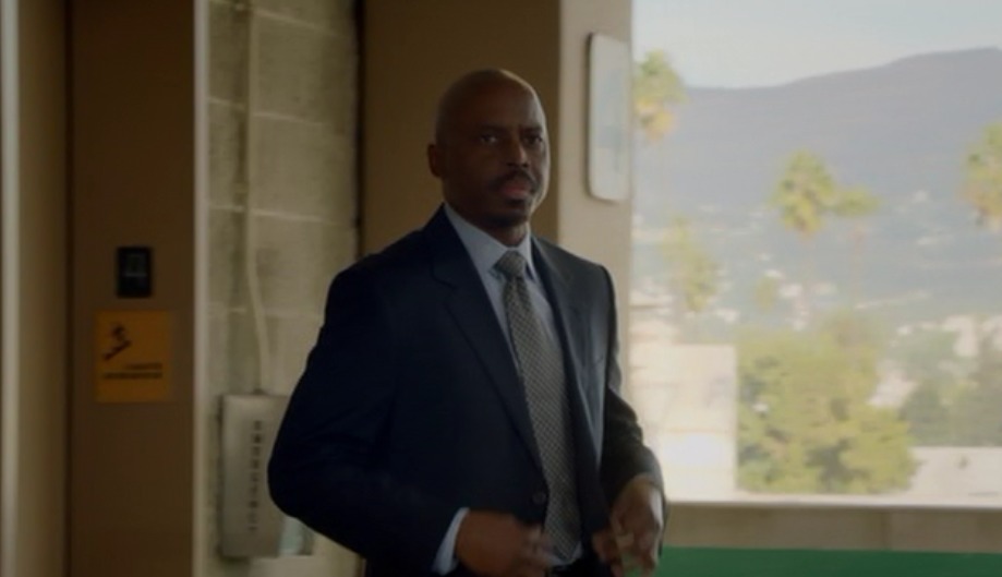 Jeronimo Spinx as NCIS Agent Thompson of NCIS LOS ANGELES, in the opening scene from episode EXIT STRATEGY...