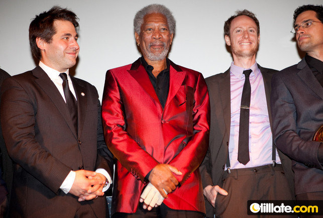 Karl Spoerri and Morgan Freeman at 5th Zurich Film Festival