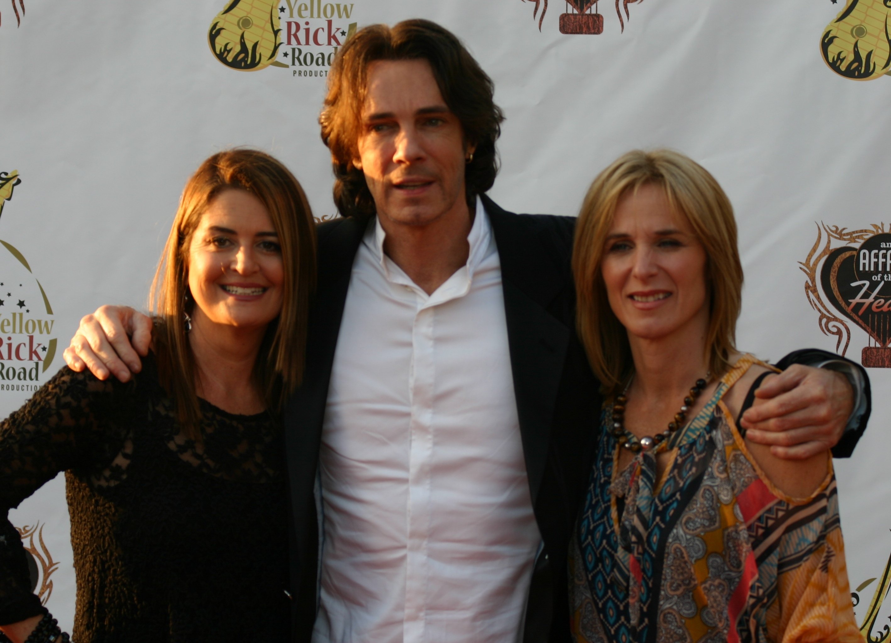 Melanie Lentz-Janney, Rick Springfield and Sylvia Caminer at an event for An Affair of the Heart