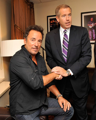 Bruce Springsteen and Brian Williams