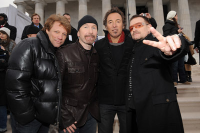 Jon Bon Jovi, Bono, Bruce Springsteen and The Edge