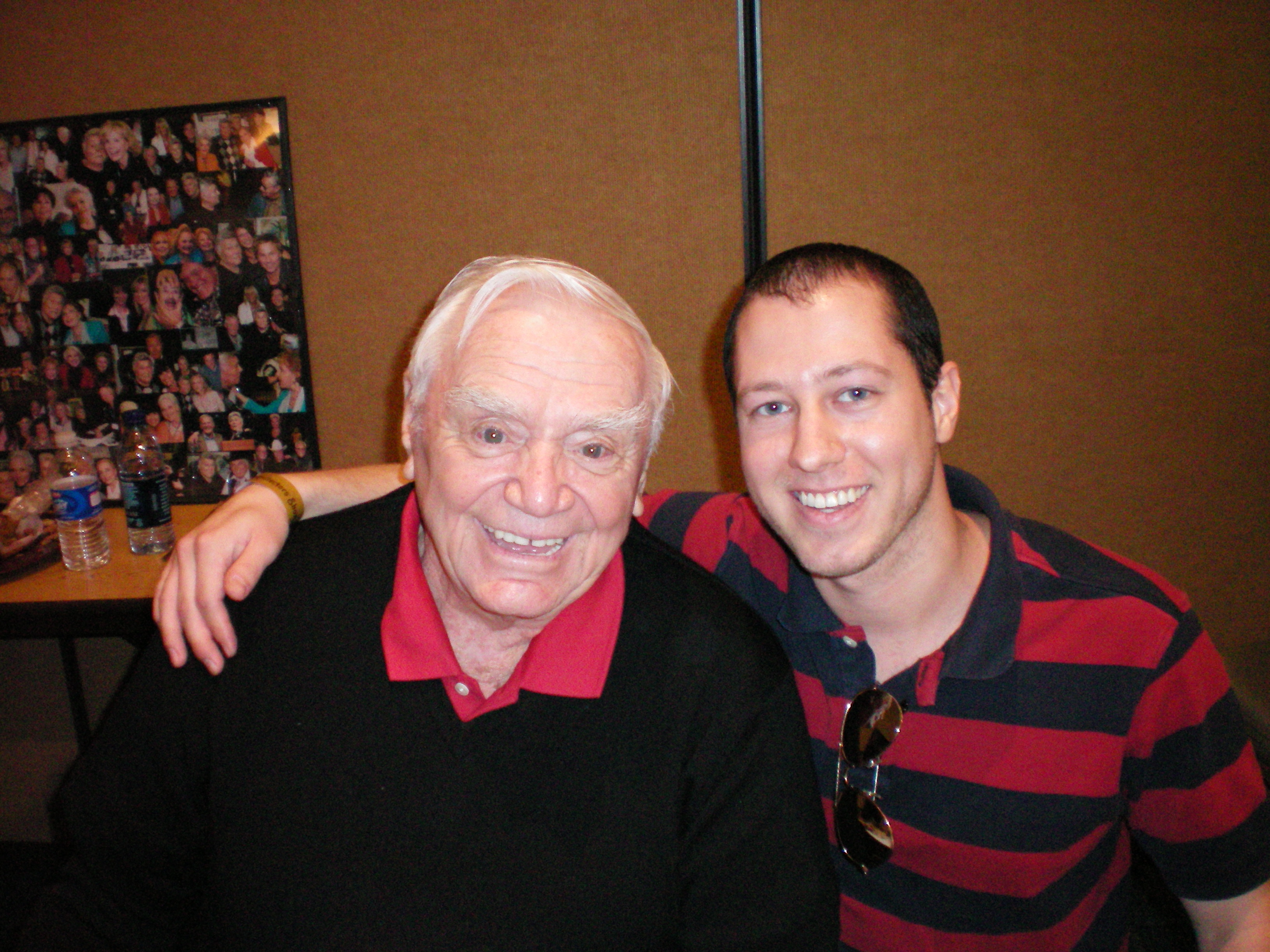 Eric Spudic hanging out with the legendary Ernest Borgnine.