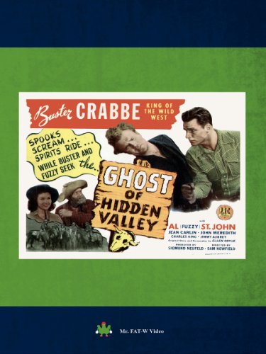 Jean Carlin, John L. Cason, Buster Crabbe and Al St. John in Ghost of Hidden Valley (1946)