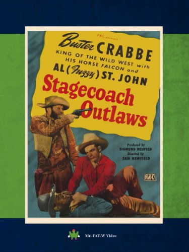Buster Crabbe, Kermit Maynard and Al St. John in Stagecoach Outlaws (1945)