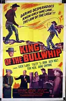 Anne Gwynne, Lash La Rue and Al St. John in King of the Bullwhip (1950)