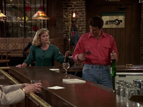 Still of Ted Danson and Rebecca Staab in Cheers (1982)
