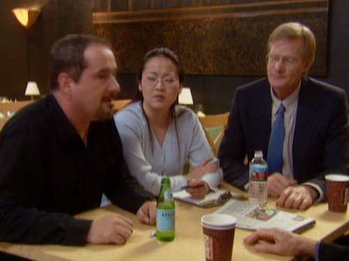 Still of Suzy Nakamura and Jim Staahl in Curb Your Enthusiasm (1999)
