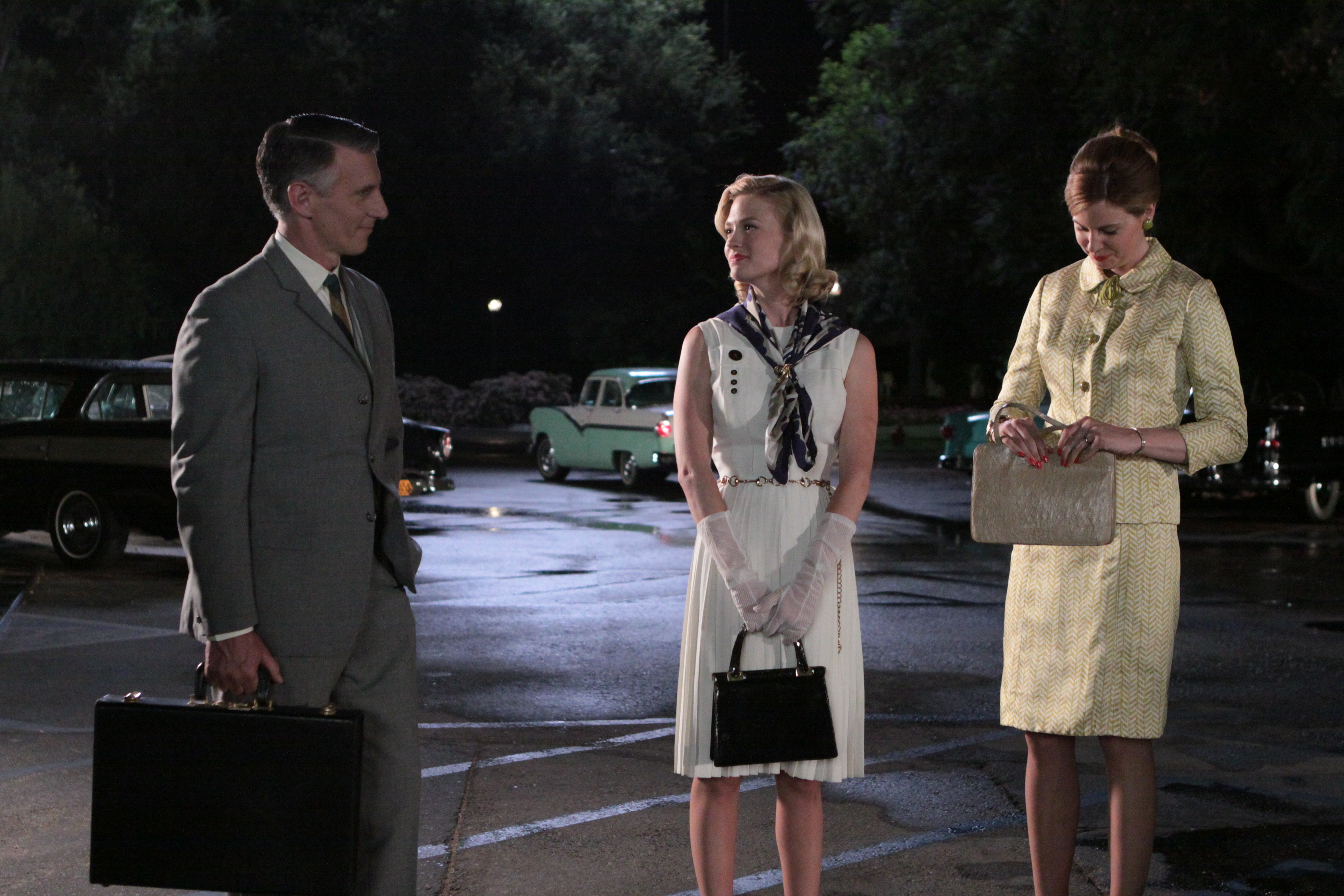 Christopher Stanley as Henry Francis, January Jones as Betty Draper and Anne Dudek as Francine Hanson. 